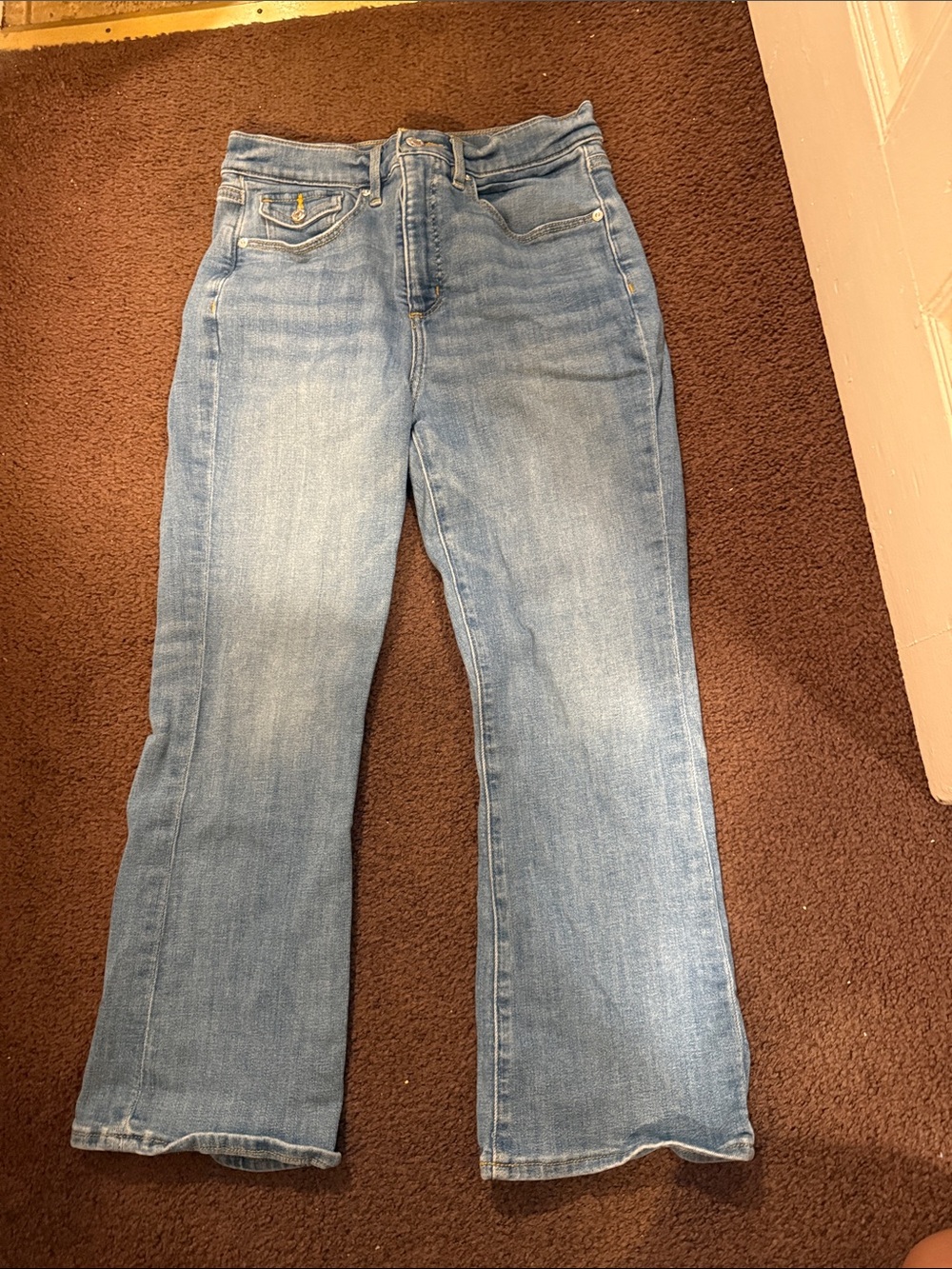 Petite Light Blue Women's Straight-Leg Jeans